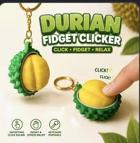 Durian fidget clicker reward